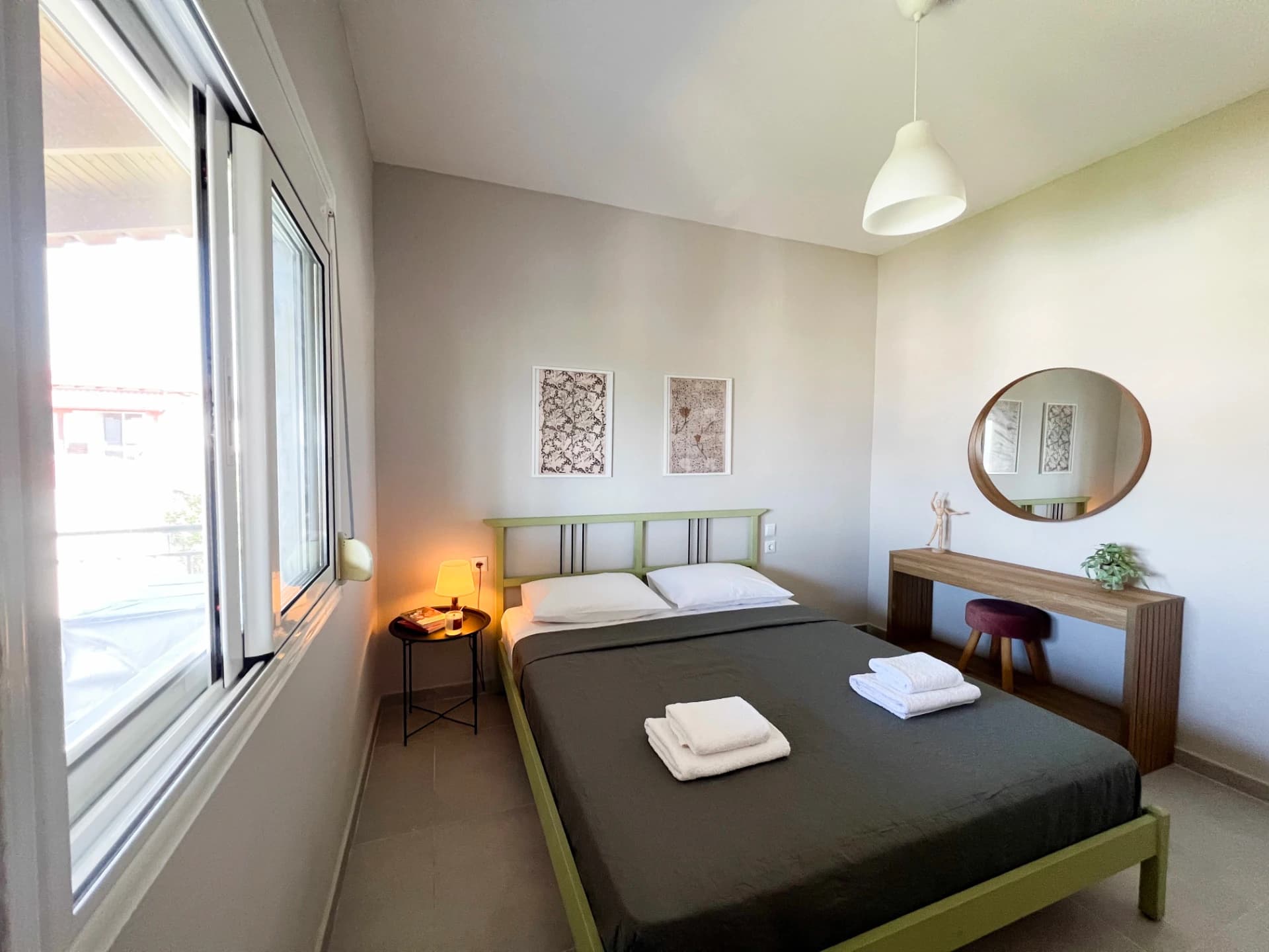 Dormitor suplimentar primitor pentru sejur de familie în Potidea